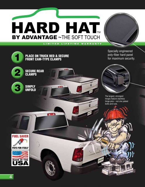 to open the maxfit truck cap and lid brochure