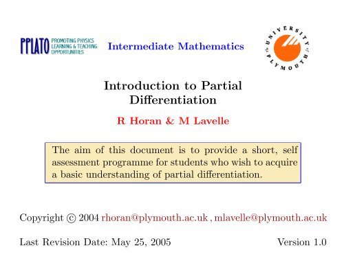 Partial Differentiation_Basic Partial Differentiation