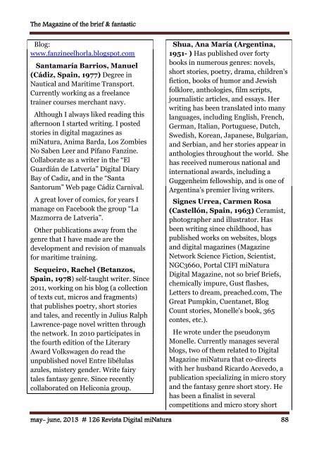 june, 2013 # 126 Revista Digital miNatura 1 - servercronos.net