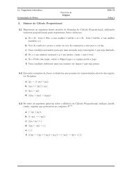 Lógica 3. Sintaxe do Cálculo Proposicional 3.1 Represente as ...