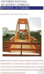 Un puente peatonal de madera laminada : Betanzos, La CoruÃ±a