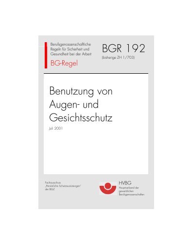 BGR 192 Augenschutz