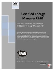 âThe most recognized and respected Certification in Energy ...
