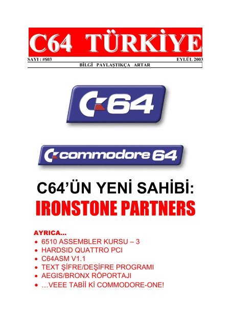 C64 Turkiye - Sayi 03 (Eylul 2003).pdf - Retro Dergi