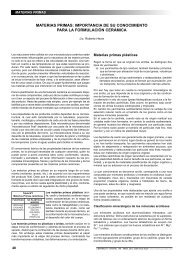 MATERIAS PRIMAS: IMPORTANCIA DE SU ... - ceramica y cristal