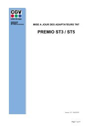 B. Mise ÃƒÂ  jour de votre PREMIO ST3 / ST5 - Forum CGV