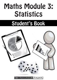 Maths Module 3 - Sta.. - The Curriculum Project