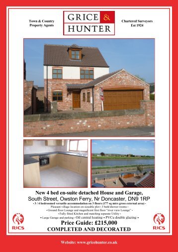 New detached house, Owston Ferry - Grice & Hunter