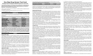 to View/Print the Rapid Drug Test Package Insert - US Screening ...