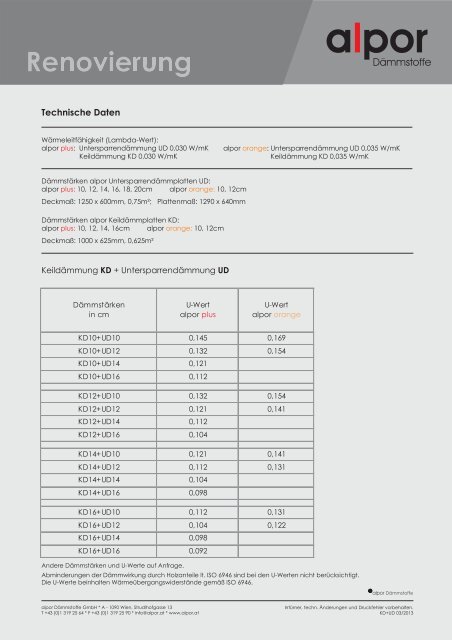 Prospekt RENOVIERUNG Seite 6,... - Alpor