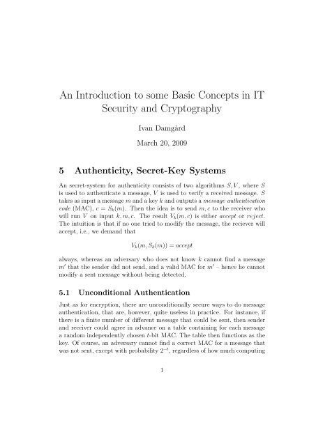An Introduction to some Basic Concepts in IT Security and ...