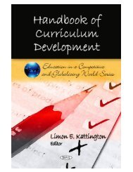 handbook of curriculum development