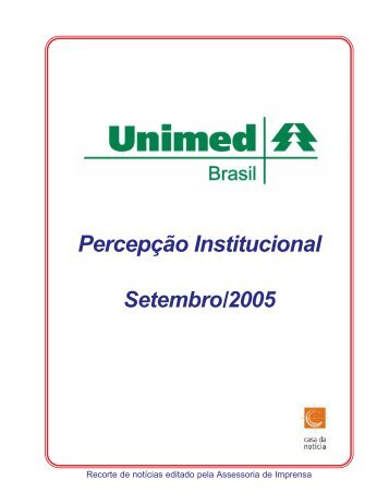 RelatÃ³rio Unimed Setembro - Unimed do Brasil