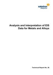 Analysis and Interpretation of EIS Data for Metals and Alloys