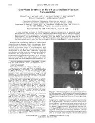 One-Phase Synthesis of Thiol-Functionalized Platinum Nanoparticles