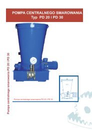 POMPA CENTRALNEGO SMAROWANIA Typ PD 20 i ... - Polna S.A.
