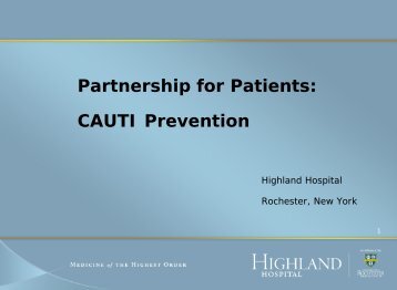 highland hospital - NYS Partnership for Patients