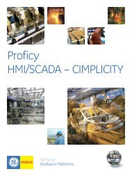 Proficy HMI/SCADA â Cimplicity and Historian - PJ Boner