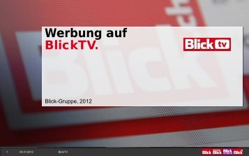 Werbung auf BlickTV.