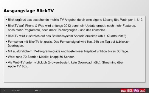 Werbung auf BlickTV.