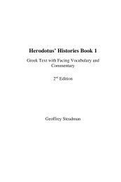 Herodotus' Histories Book 1 - Greek and Latin Texts with Facing ...