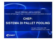 CHEP: SISTEMA DI PALLET POOLING - Legno Trentino