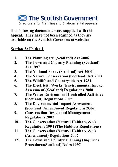 A 16 - Directorate for Planning and Environmental Appeals - Scottish