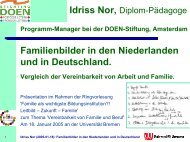 Familienbilder in den Niederlanden und in Deutschland