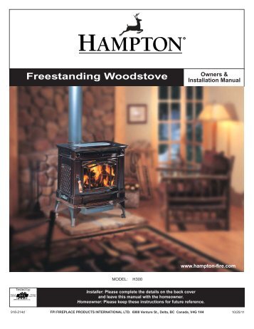 Freestanding Woodstove - Regency Fireplace Products