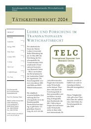 tätigkeitsbericht 2004 - Lehrstuhl Prof. Dr. Tietje - Martin-Luther ...