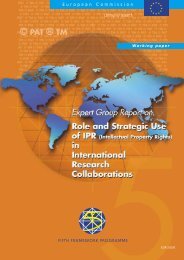 Role and Strategic Use of IPR in International ... - IP-Unilink project