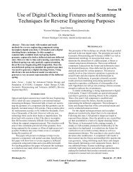 use of digital checking fixtures and scanning techniques for reverse ...