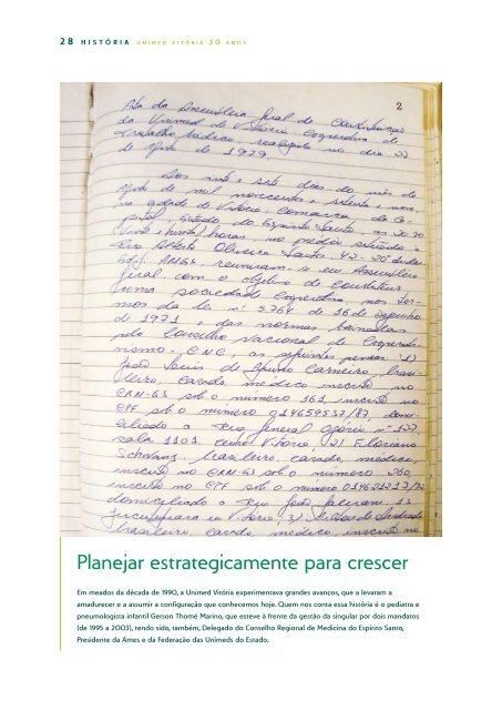 publicaÃ§Ã£o especial unimed vitÃ³ria 30 anos - Unimed do Brasil