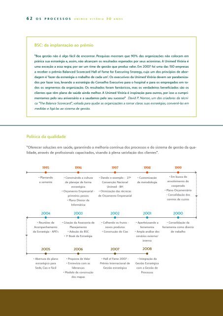 publicaÃ§Ã£o especial unimed vitÃ³ria 30 anos - Unimed do Brasil