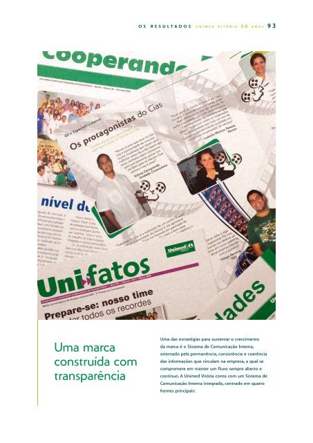 publicaÃ§Ã£o especial unimed vitÃ³ria 30 anos - Unimed do Brasil