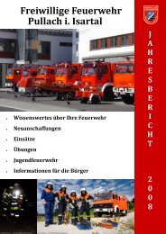 Jahresbericht 2008 - Freiwillige Feuerwehr Pullach