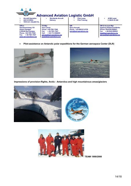 Advanced Aviation Logistic GmbH - Aal-operations.org