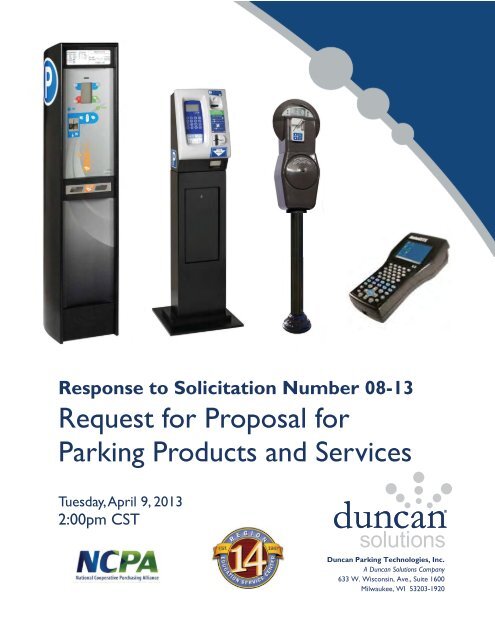 Duncan Solutions' Response to RFP - NCPA