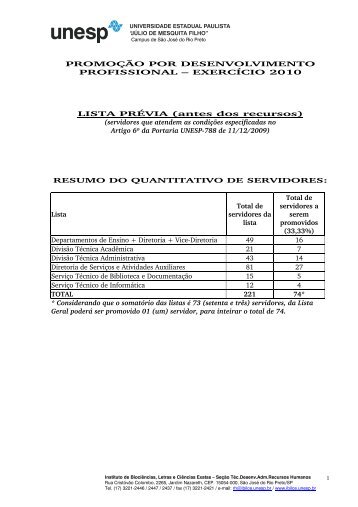 antes dos recursos - Unesp