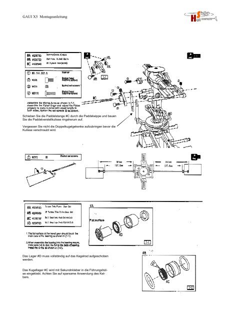 GAUI X5 Montageanleitung - Heli Shop