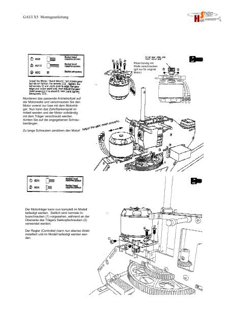 GAUI X5 Montageanleitung - Heli Shop