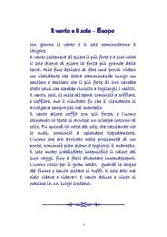 Il vento e il sole Il vento e il sole - Circolo Culturale Don Bosco