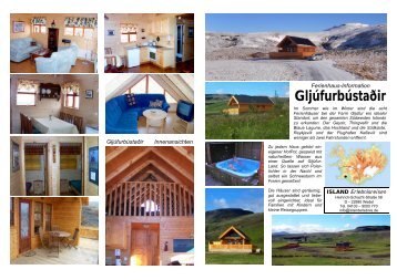Ferienhaus Gljufur Info - ISLAND Erlebnisreisen