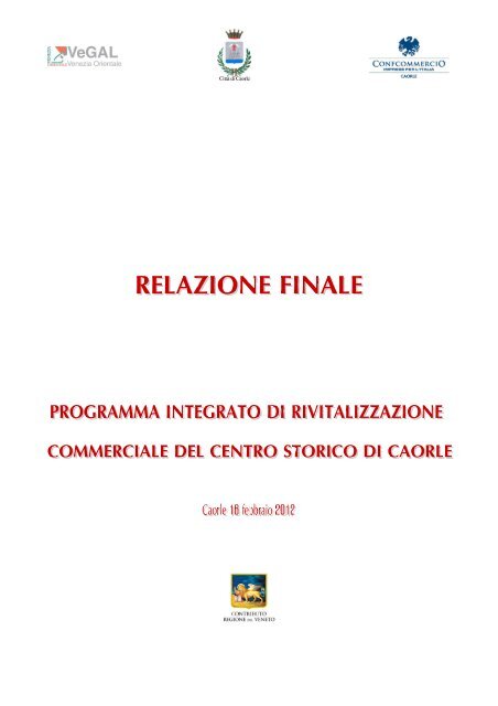 RELAZIONE FINALE VEGAL - GAL Venezia Orientale