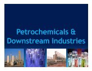 Petrochemicals & Downstream Industries - West Bengal Industrial ...