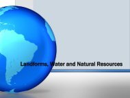 Landforms, Water, and Natural Resources PP - legacyjr.net