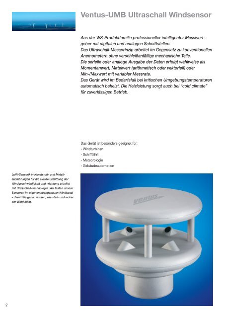 Windsensor - Lufft GmbH