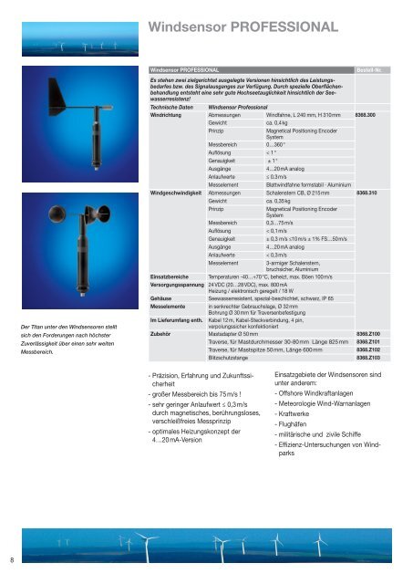 Windsensor - Lufft GmbH