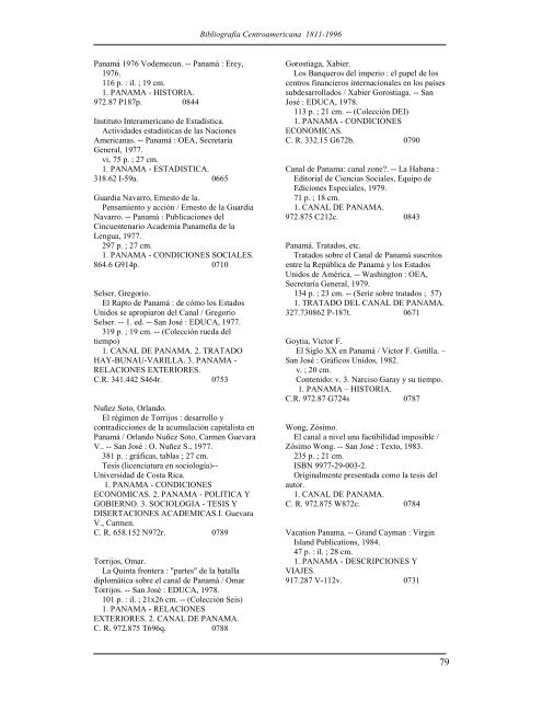 BIBLIOGRAFIA CENTROAMERICANA 1811-1996 - Sinabi