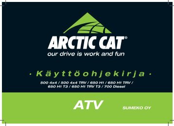 ATV · Käyttöohjekirja - Arctic Cat